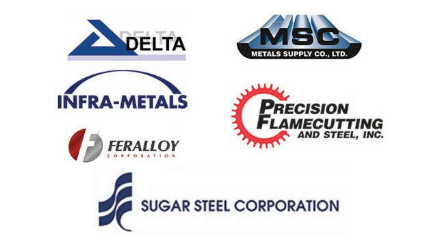 Delta Steel, LP, Feralloy Corporation, Infra-Metals Co., Metals Supply Company, Ltd., Precision Flamecutting and Steel, Inc. and Sugar Steel.