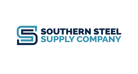 Southern Steel Supply Company logo with stylized SS icon in blue shades on a white background.