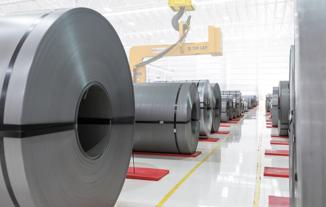 Steel material source Tubes inside warehouse