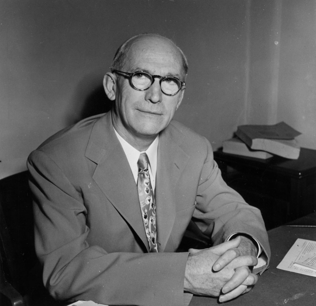Black-and-white portrait of Thomas Neilan founder of Reliance Steel Products Company