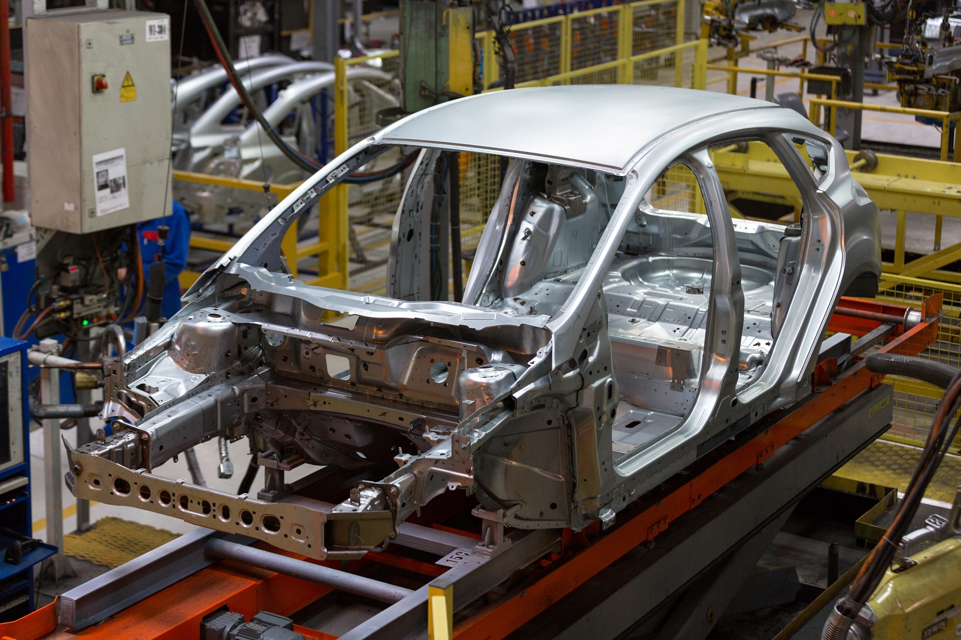 Car being assemble