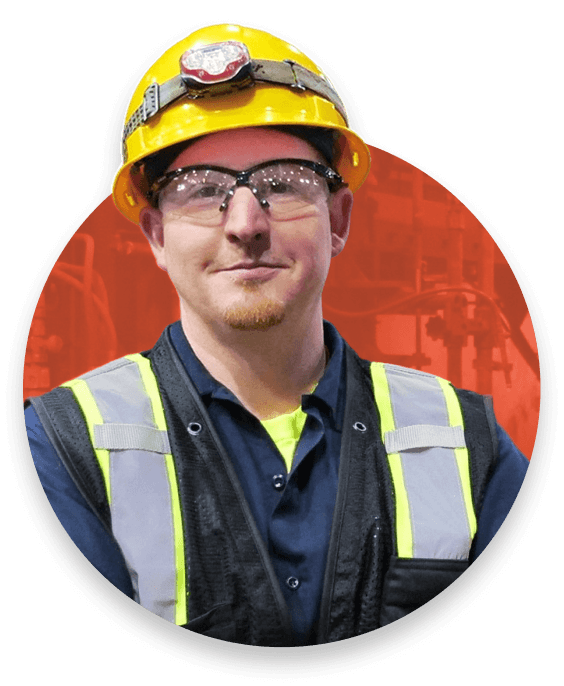 Portrait of worker in protective equipment